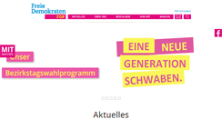 Desktop Screenshot of fdp-schwaben.de